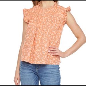 A.N.A. Flutter sleeve top size Medium